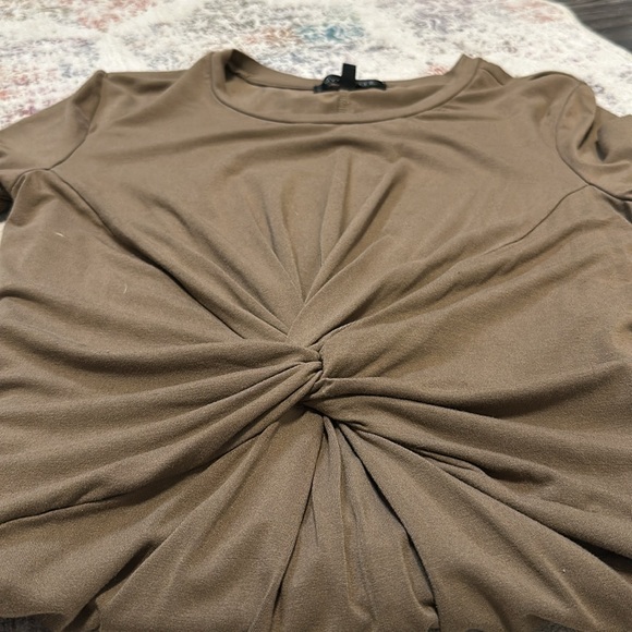 Dynamite - Soft Knotted T-shirt Dress - Picture 5 of 9